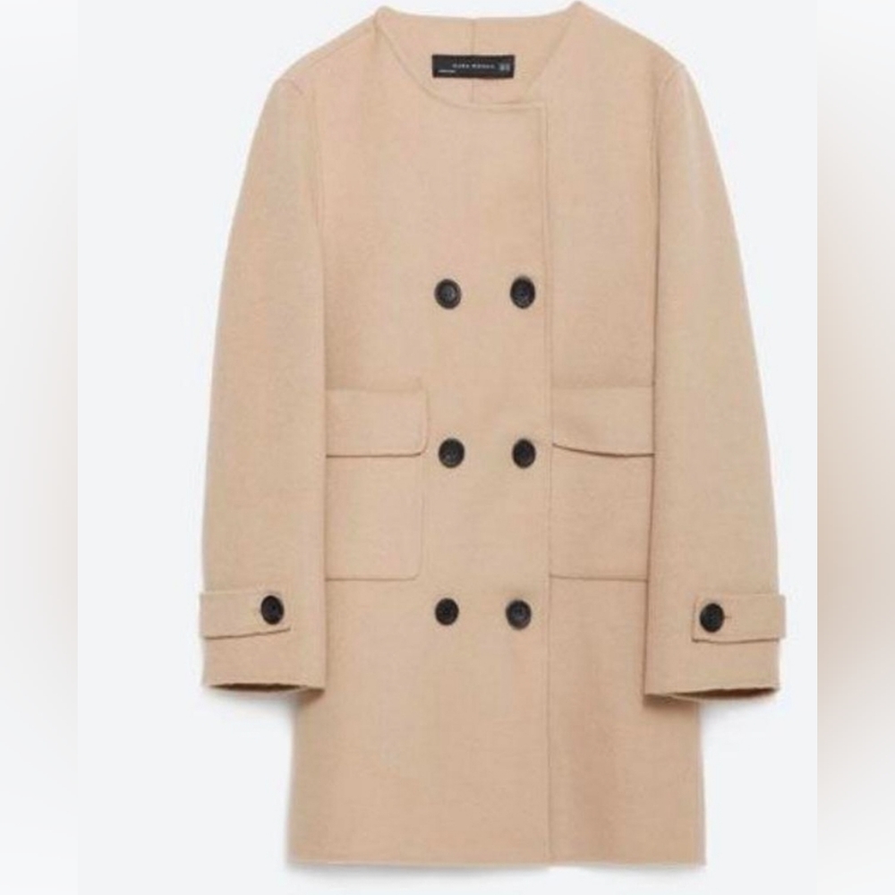 Zara Tan Pea Coat